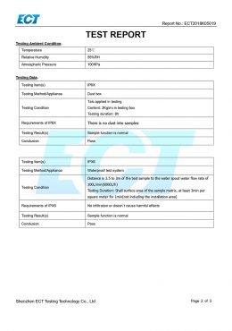 ЕК ИП66 ТЕСТИНГ сертификат